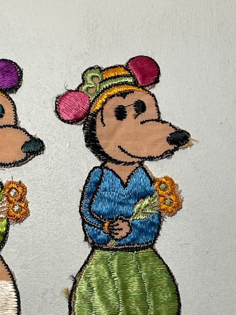 Mickey Mouse, Minnie Mouse - 7 écussons en tissu brodés - Turmac - 1930 #2.1