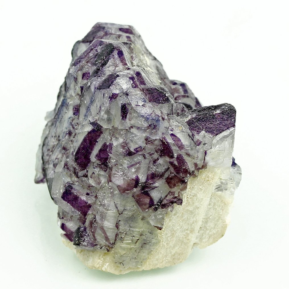 Μεγάλος φθορίτης Phantoms Κρύσταλλοι στη μήτρα - Ύψος: 4.2 cm - Πλάτος: 3.6 cm- 55 g #2.1