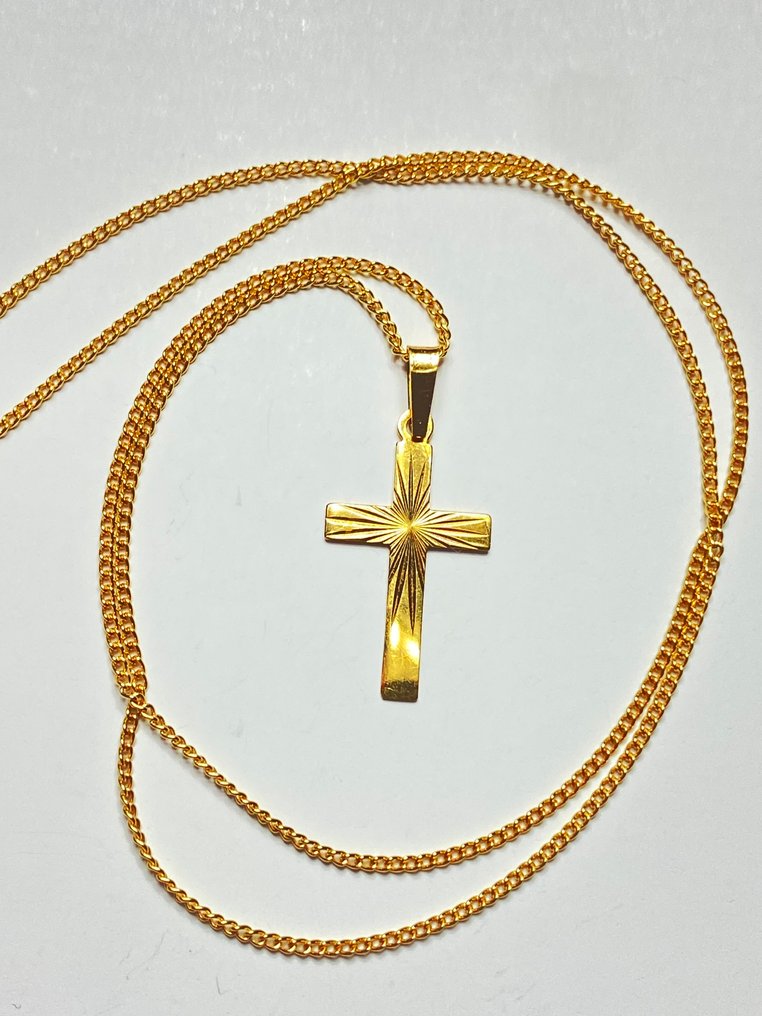 没有保留价 - 吊坠项链 - 18K包金 黄金 #1.0