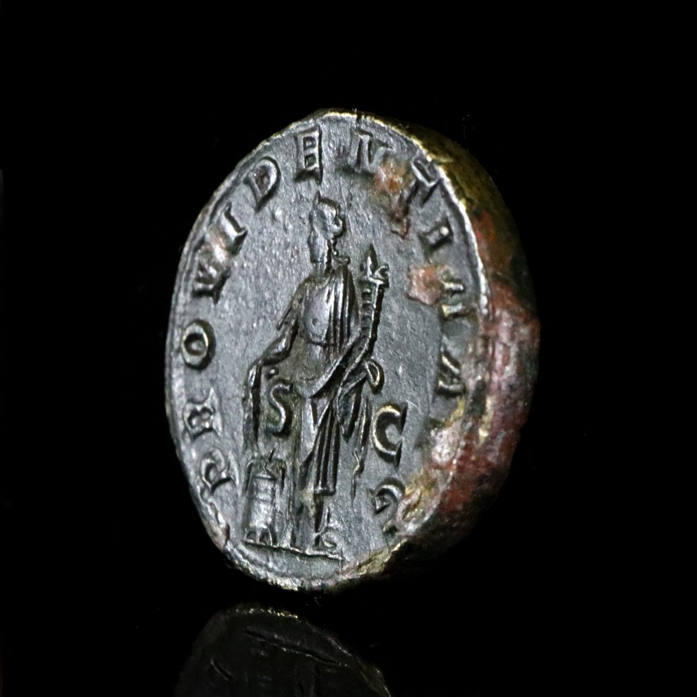 Cesarstwo Rzymskie. Severus Alexander (AD 222-235). Dupondius Rome - PROVIDENTIA AVG, Annona #3.2