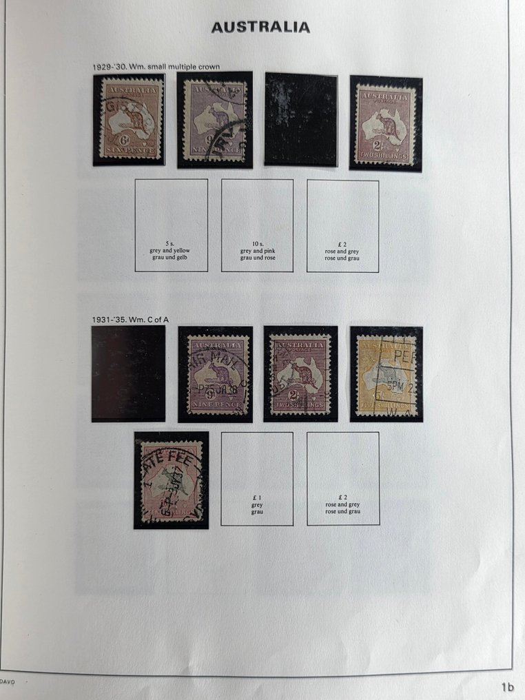 Australia 1913/1999 - Collection in a Davo album #2.1