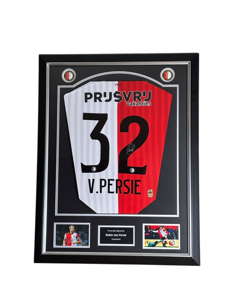 Feyenoord - 荷兰足球联盟 - Robin van Persie  - Premium Frame – Museum Quality - 2023 - 球衣  #1.0
