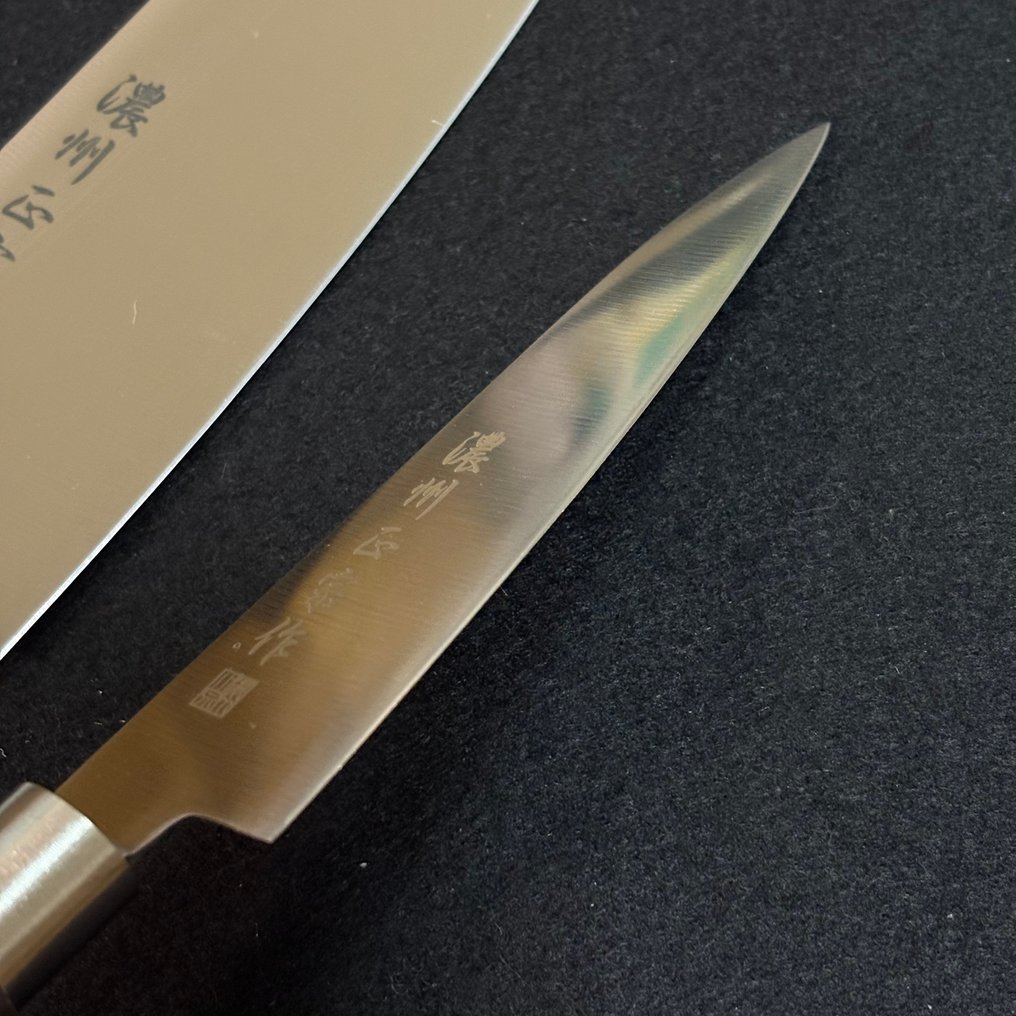 Noshu Masamune - 厨刀 - Santoku、Sashimi 和 Paring Knife - 日本厨房刀 - 不锈钢刀片钢 - 日本 #4.3