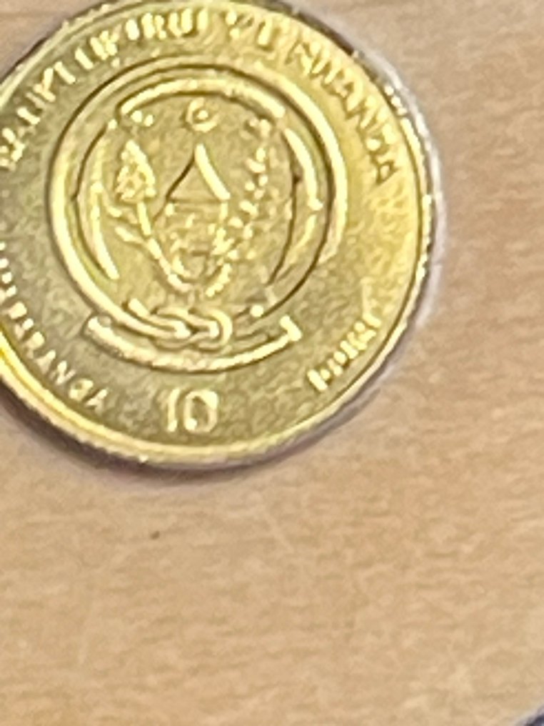 Rwanda. 10 FRW 2020 Goldmünze Wikingerschiff 1/200 Oz.9999 (No reserve price) #1.0