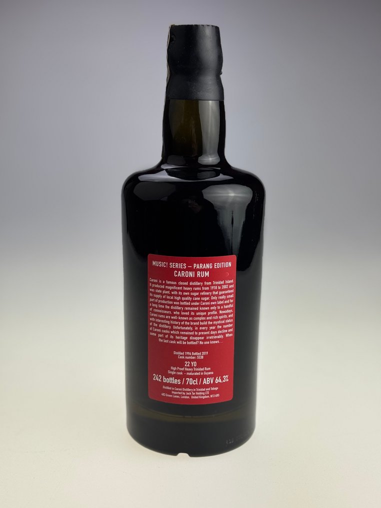 Caroni 1996 Jack Tar - Music! Series - Parang edition   - b. 2019  - 700ml #2.1