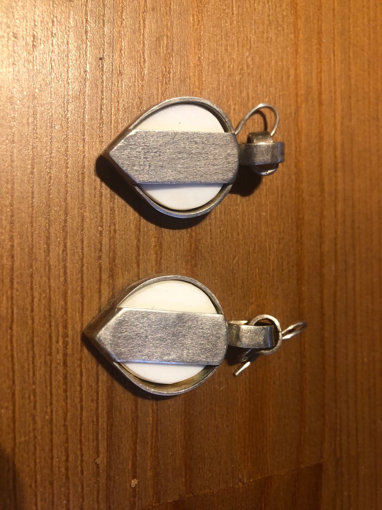 χωρίς τιμή ασφαλείας - Σκουλαρίκια Ασημί, Enamel #1.0