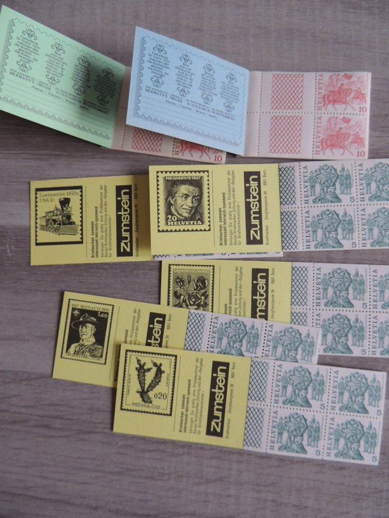 Switzerland - Selection / Lot of various notebooks including pro-juvente 1953. #2.1