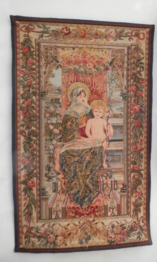 Craye Groupe Flemish Tapestries - Wandtapijt  - 135 cm - 75 cm - Madonna met Kind #1.0