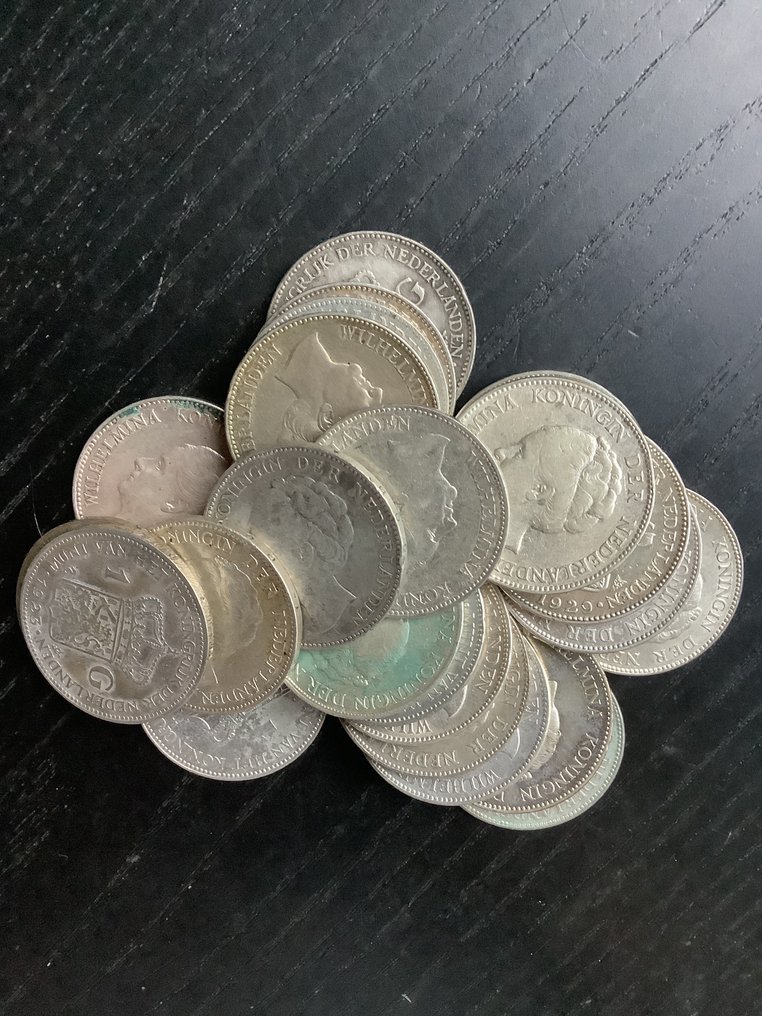 荷兰. 威廉敏娜. 1 Gulden 1922-1943  (没有保留价) #1.0