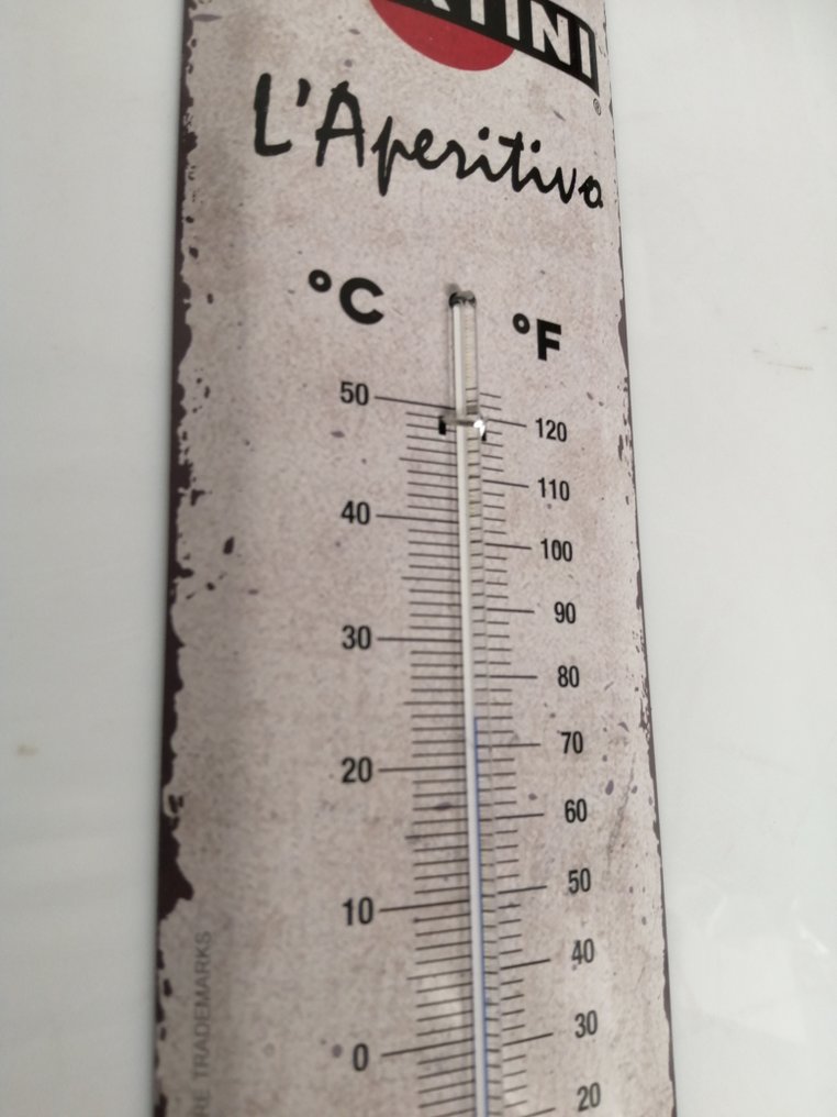 Martini - 复古风格的温度计 - 广告标牌 - 铝, 玻璃 #3.2