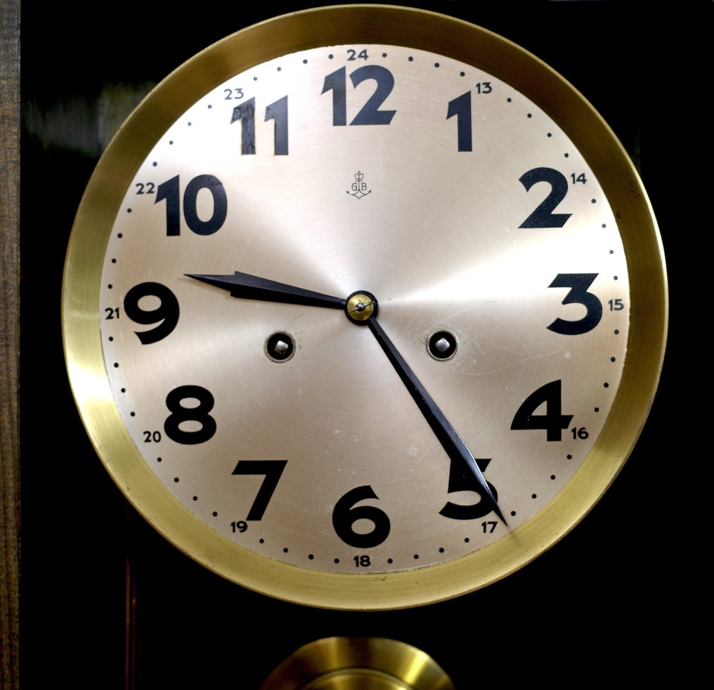 Vægur - Gustav Becker -   Træ, Messing - 1940-1950 #4.3