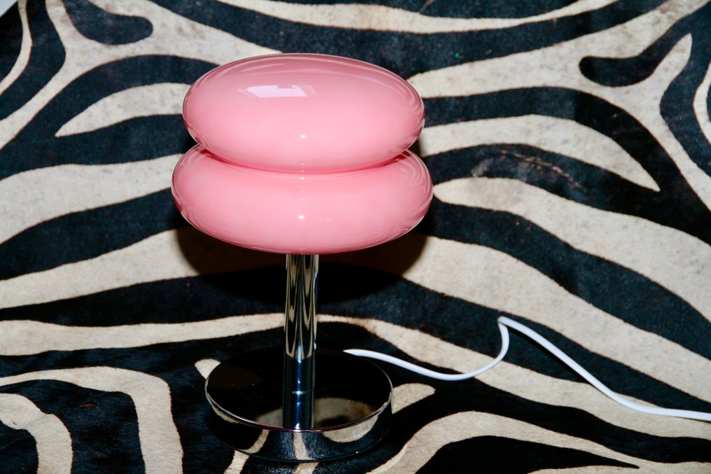 台灯 - 玻璃, 铬 - 粉色的 Bauhaus #4.3
