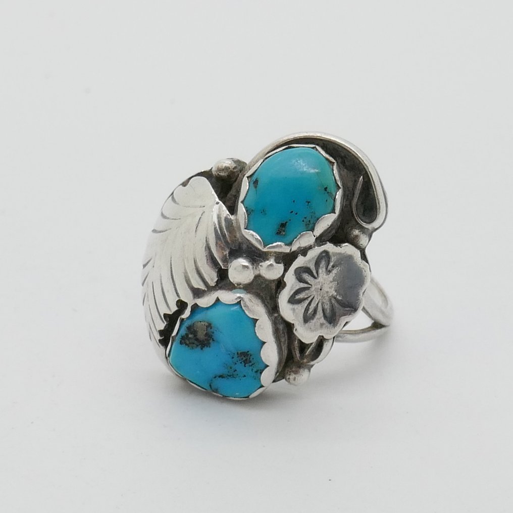 Ring - turquoise - Navajo - U.S.  (No reserve price) #1.0