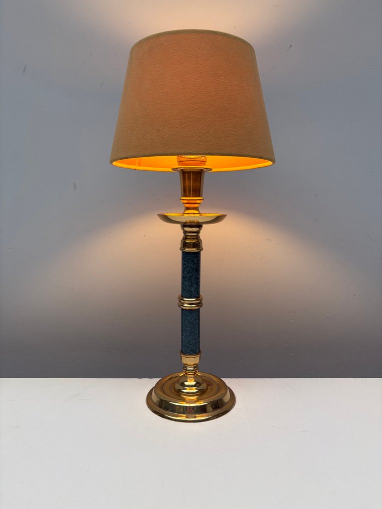 Herda - Bordlampe - Messing, Tekstil #3.2