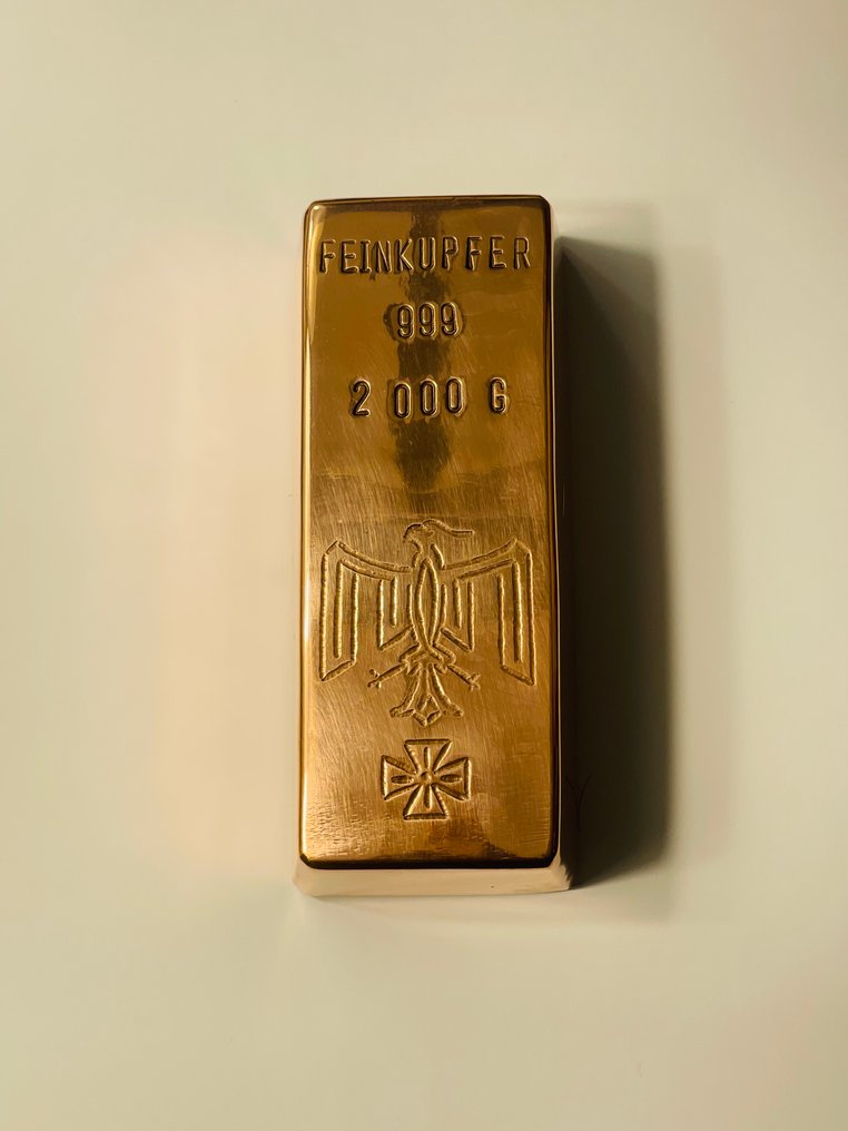 2 kilograms .999 - Copper - Edelmetalle, Germany  (Nincs minimálár) #1.0