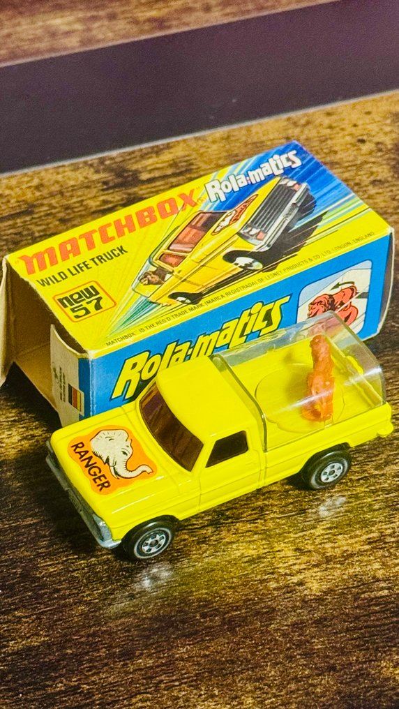 Matchbox 1:64 - Modelbil - Matchbox Rola-matics Wild Life Truck #1.0