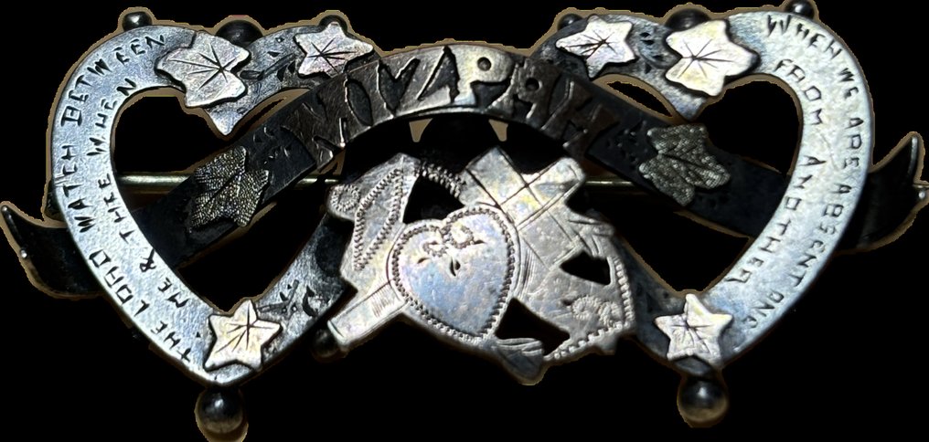 没有保留价 - 胸针 银 - Mizpah Fede, Speranza Cari #1.0