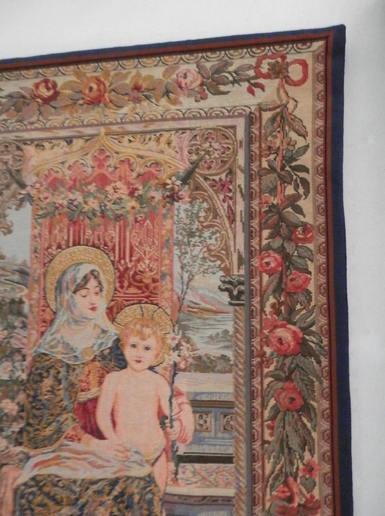 Craye Groupe Flemish Tapestries - Wandtapijt  - 135 cm - 75 cm - Madonna met Kind #4.3