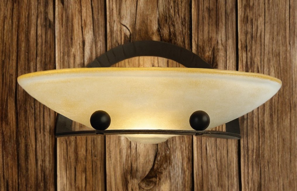 Terzani - Terzani - 壁突式照明 - 月光闪耀 F40A / 0F40AF1B4A - 穆拉诺玻璃, 熟铁 - 月光辉映 F40A / 0F40 #1.0