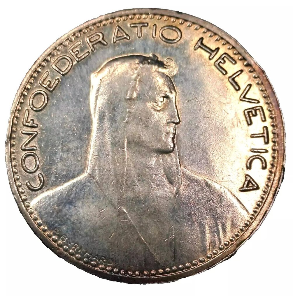 Zwitserland. 5 Francs 1923  (Zonder minimumprijs) #3.2