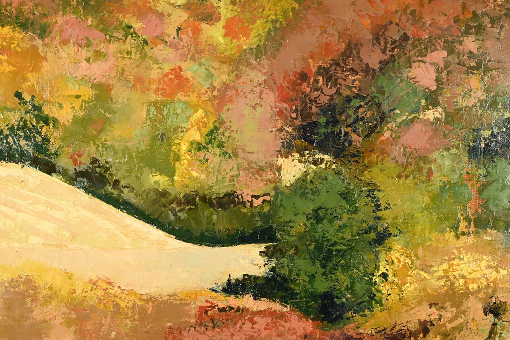 Yves Offret (1946 - 2004) - Les arbres ocres, rouges #3.2