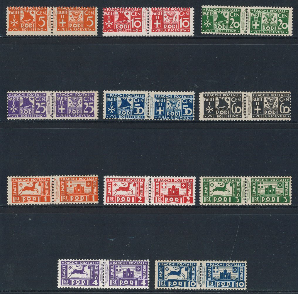 密克羅尼西亞  - Pacchi Postali，完整系列1/11，非常漂亮。 #1.0