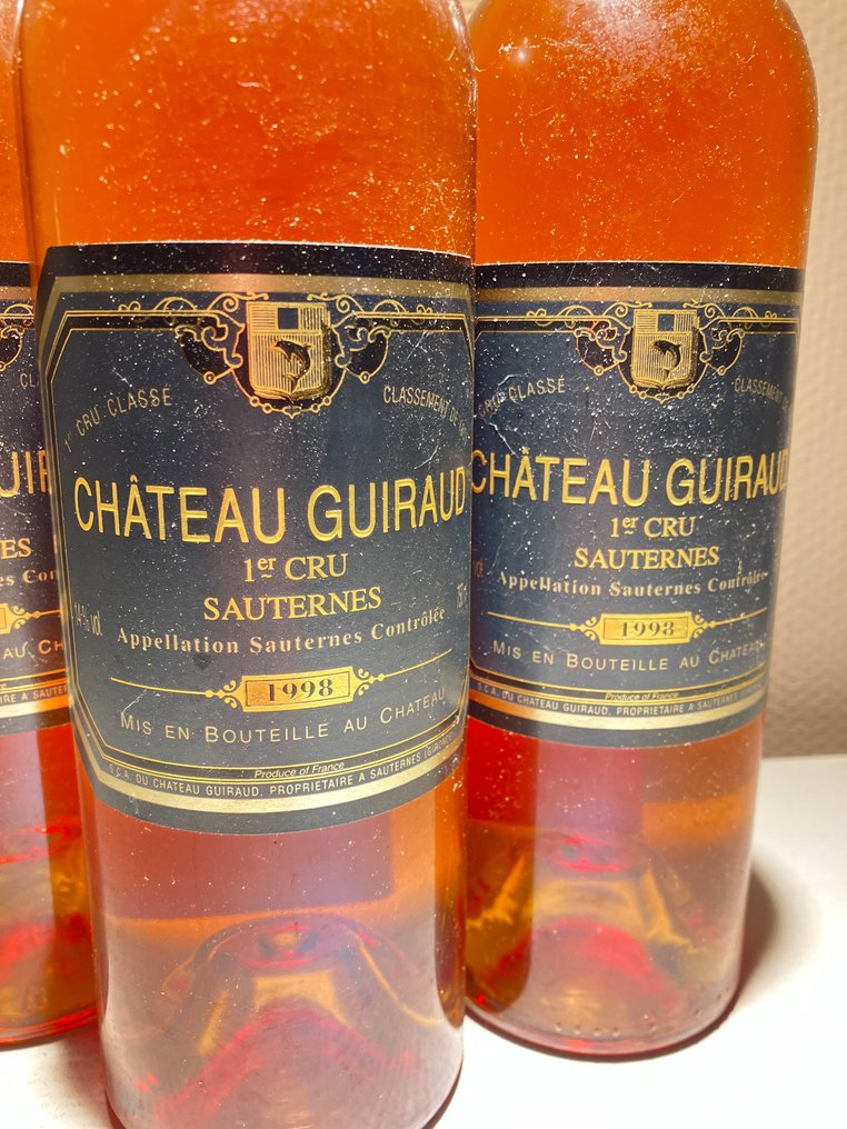 1998 Chateau Guiraud - Bordeaux, Sauternes - 3 Pullot (0.7 L) #3.2
