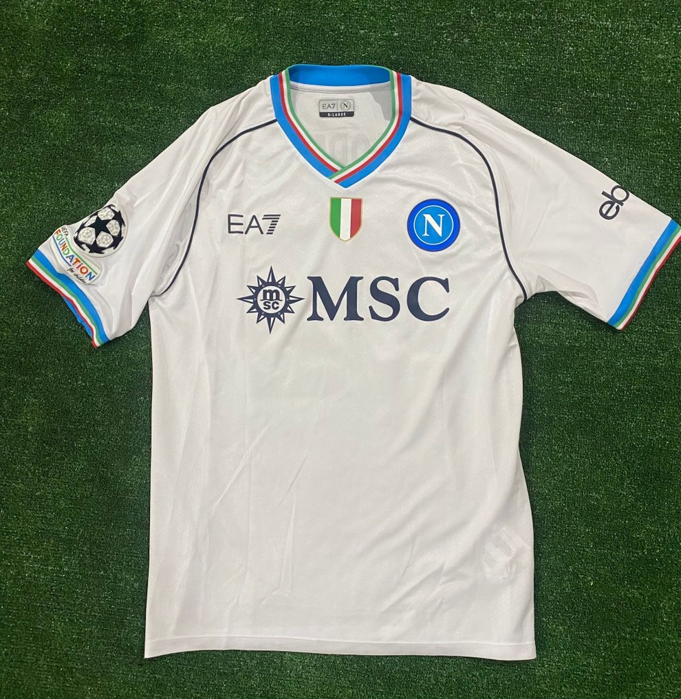 那不勒斯 - 足球冠军联赛 - Giovanni Di Lorenzo - 2023 - 足球衫 #1.0