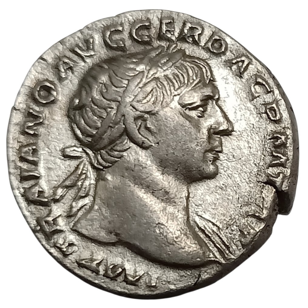 Empire romain. Trajan (98-117 apr. J.-C.). Denarius Rome - Victory #1.0