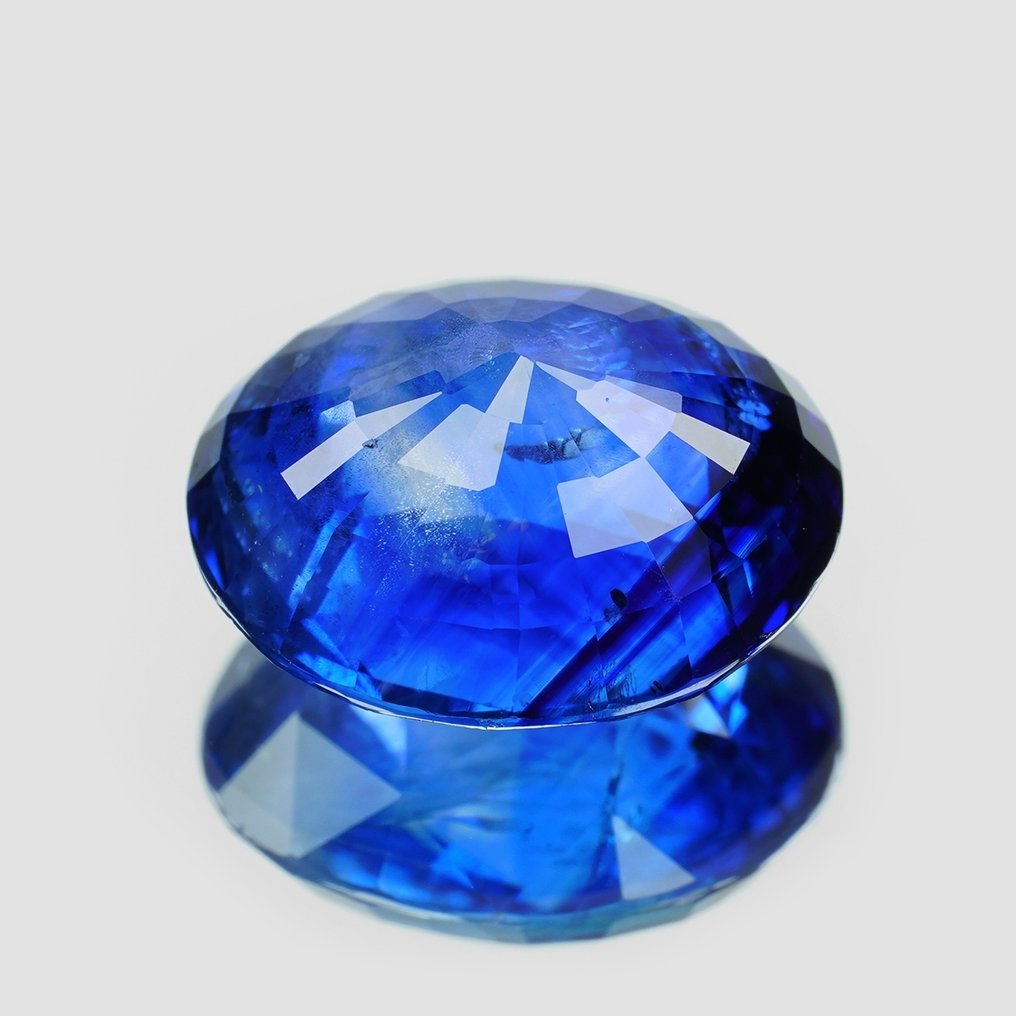1 pcs Blå Safir - 4.99 ct - Gem Research Swisslab (GRS) - Sri Lanka "kongelig blå" #2.1