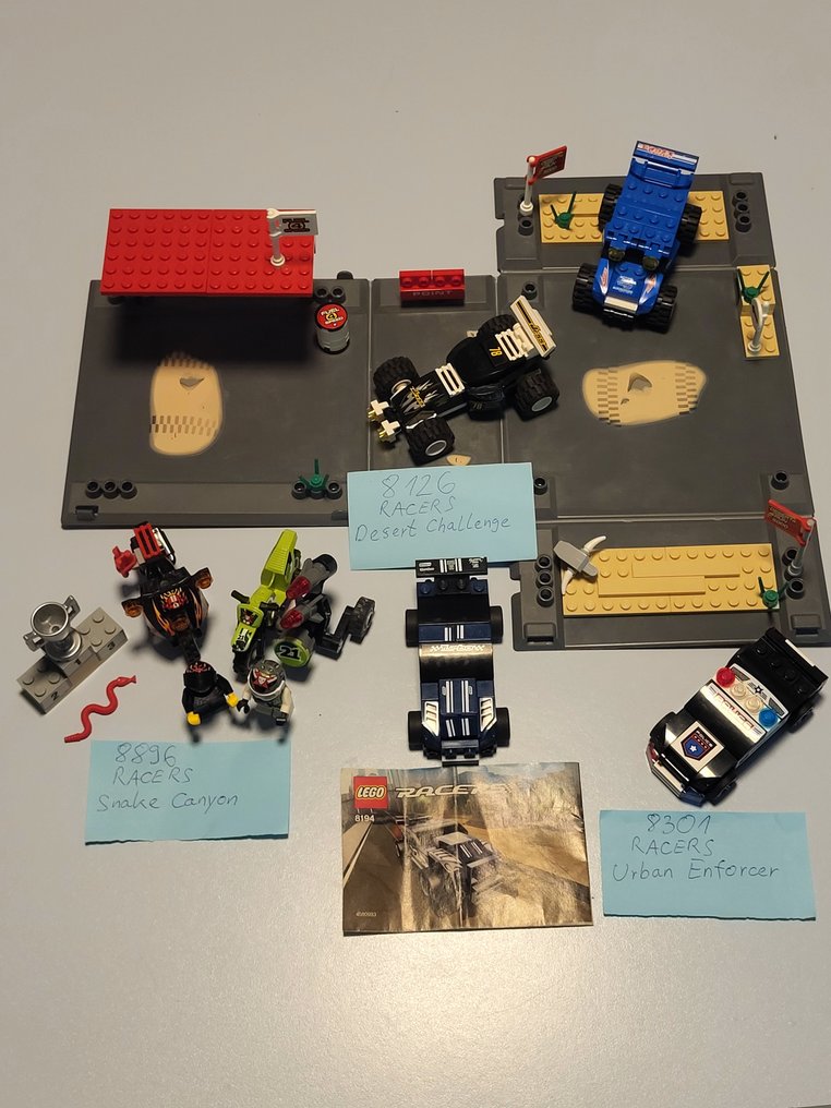 LEGO 套件 - Racers - Desert Challenge + Nitro Muscle + Urban Enforcer + Snake Canyon #1.0