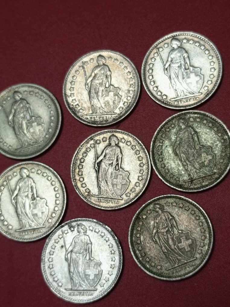 Schweiz. 1/2 Franc 1940-1968 (Ingen mindstepris) #1.0