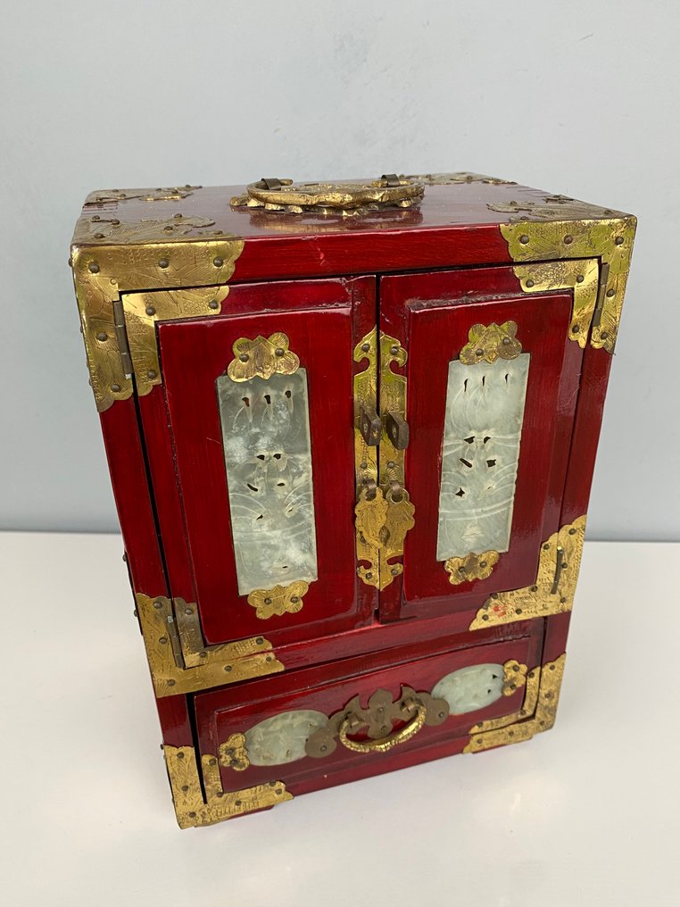 Κουτί κοσμημάτων - Ξύλο, πέτρα και οξέα με μουσική. - Ξύλο, Ορείχαλκος #1.0