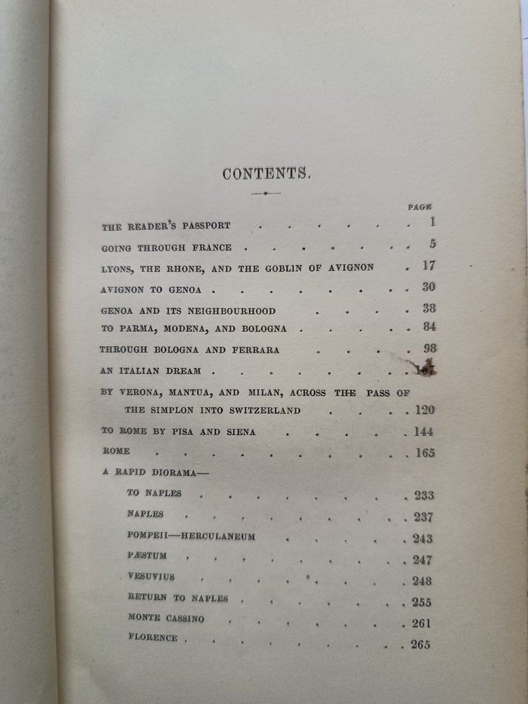 Charles Dickens/Samuel Palmer - Pictures from Italy - 1846 #1.0