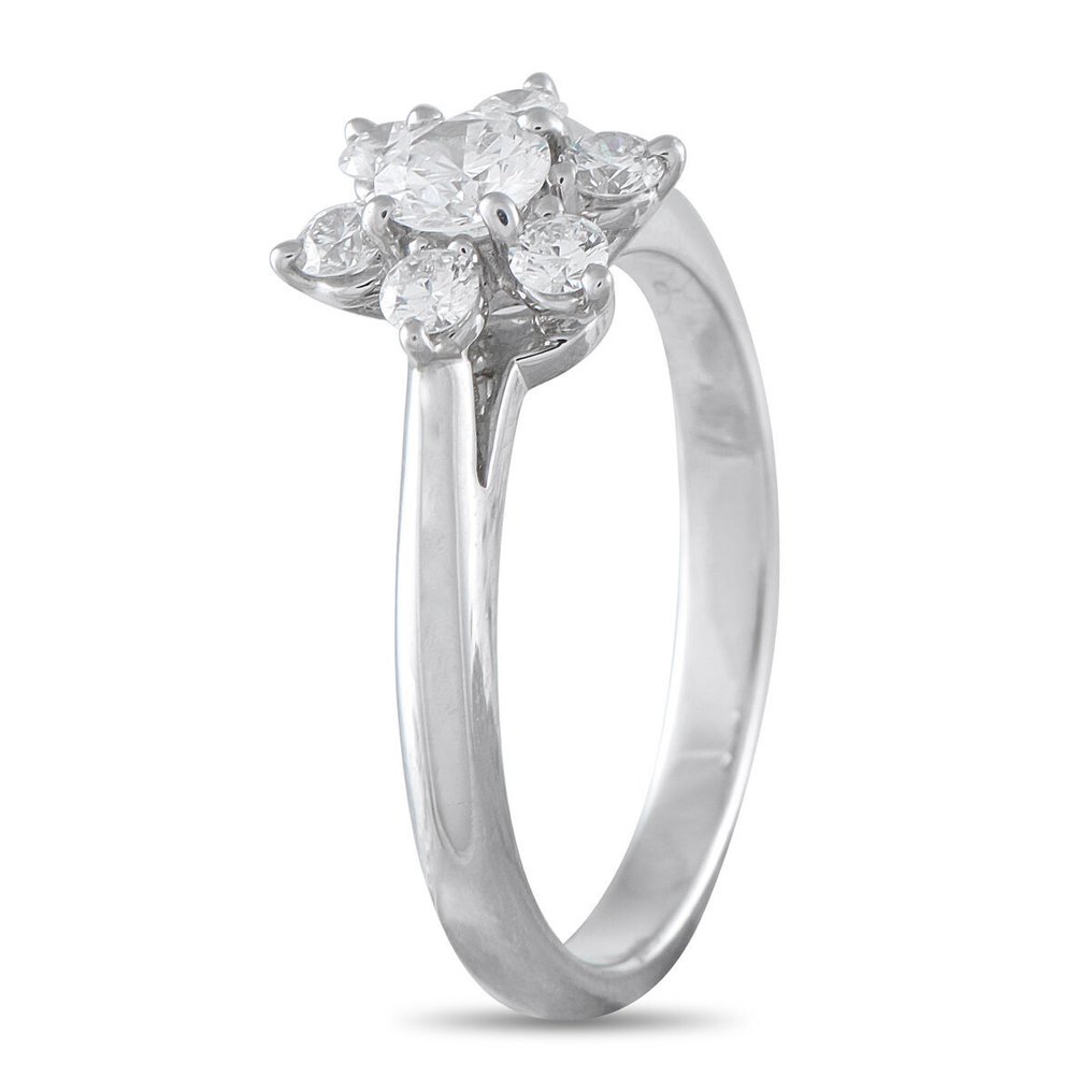 Tiffany & Co. - Δαχτυλίδι Τιάφι & Κο. Δαχτυλίδι κοκτέιλ από πλατίνα με διαμάντι 0,45 καρατίων., Πλατίνα -  0.45ct. tw. #4.3