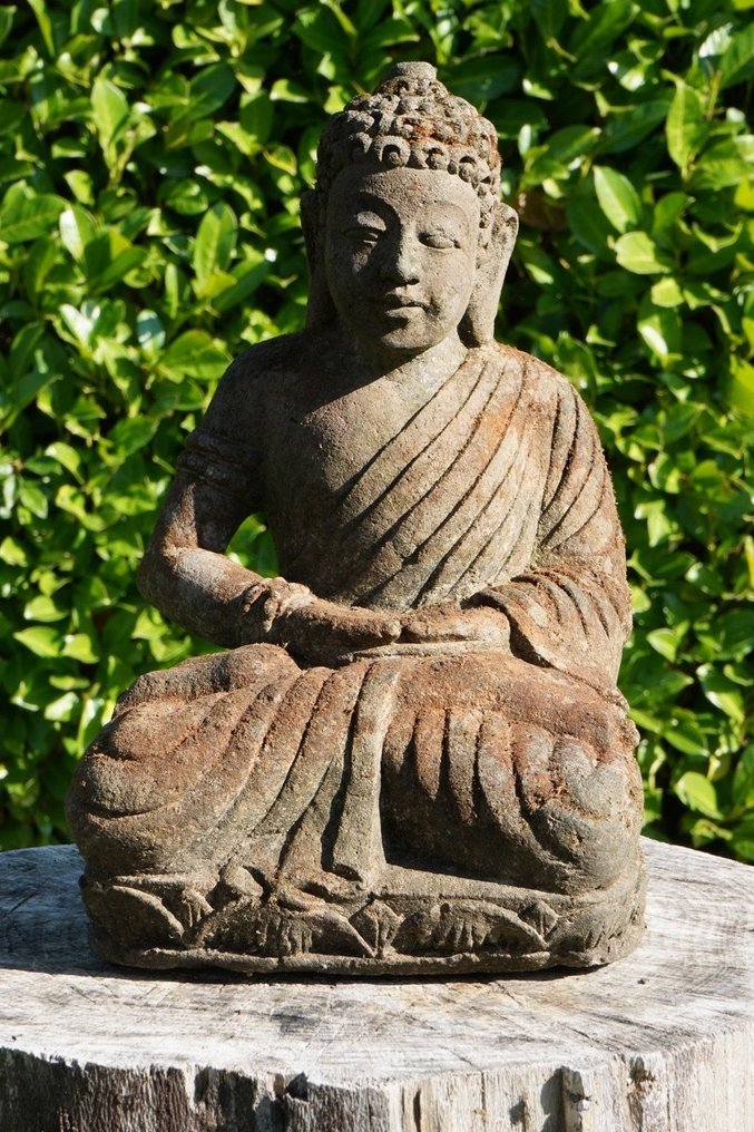Buddha in posizione meditativa - Άγαλμα - Ινδονησία #1.0