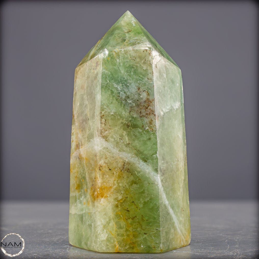 Obélisque en fluorite naturel – Clarté, structure et élégance éclatante- 1087.63 g #2.1