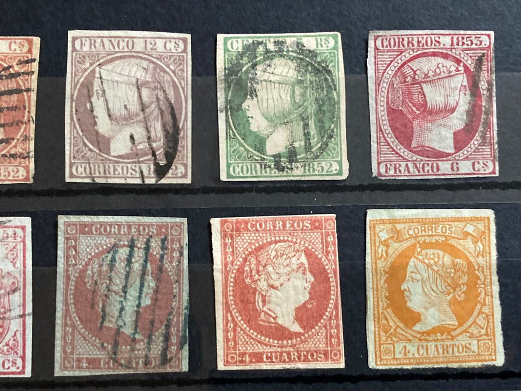 Spain 1850/1870 - Various classics from Queen Elizabeth II to the Provisional Government. #4.3