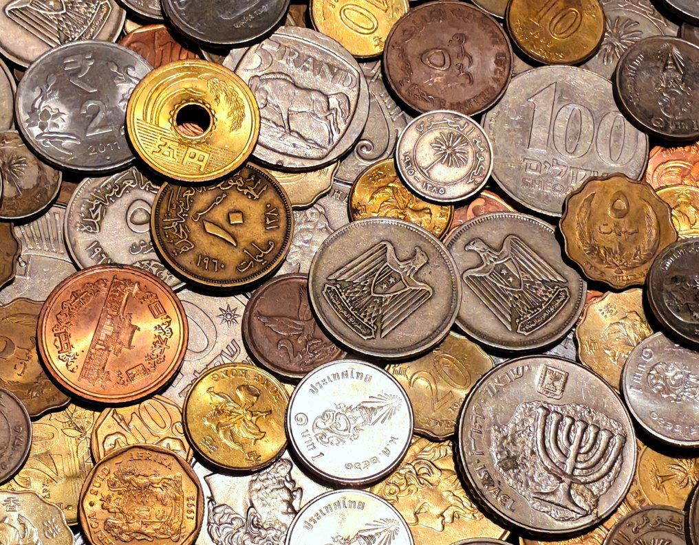 Welt. Exotic Collection of 100+ Coins from different countries (Ohne mindestpreis) #1.0