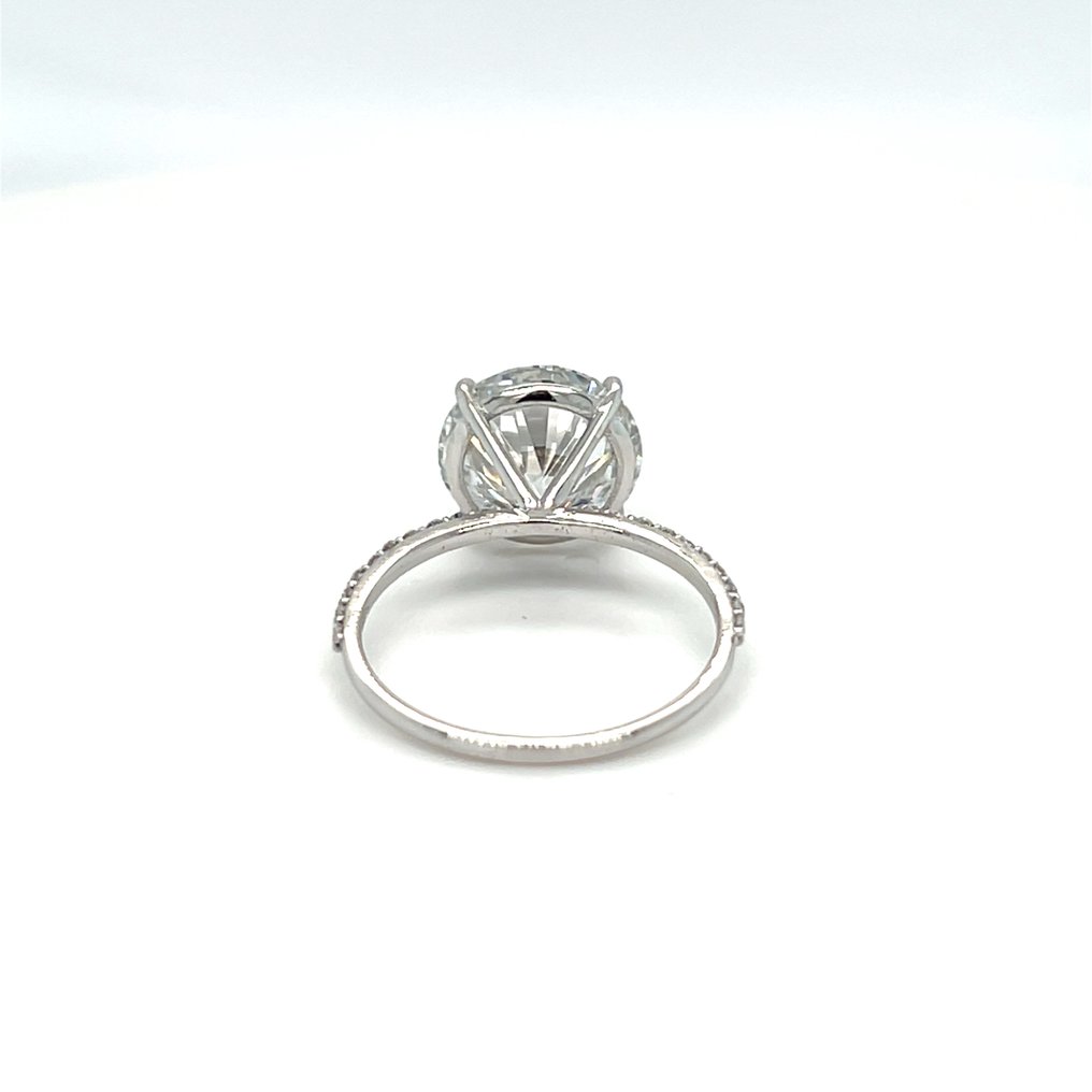 没有保留价 - 戒指 - 14K包金 白金 -  3.08ct. tw. 钻石 (实验室培育) - 钻石 #4.3