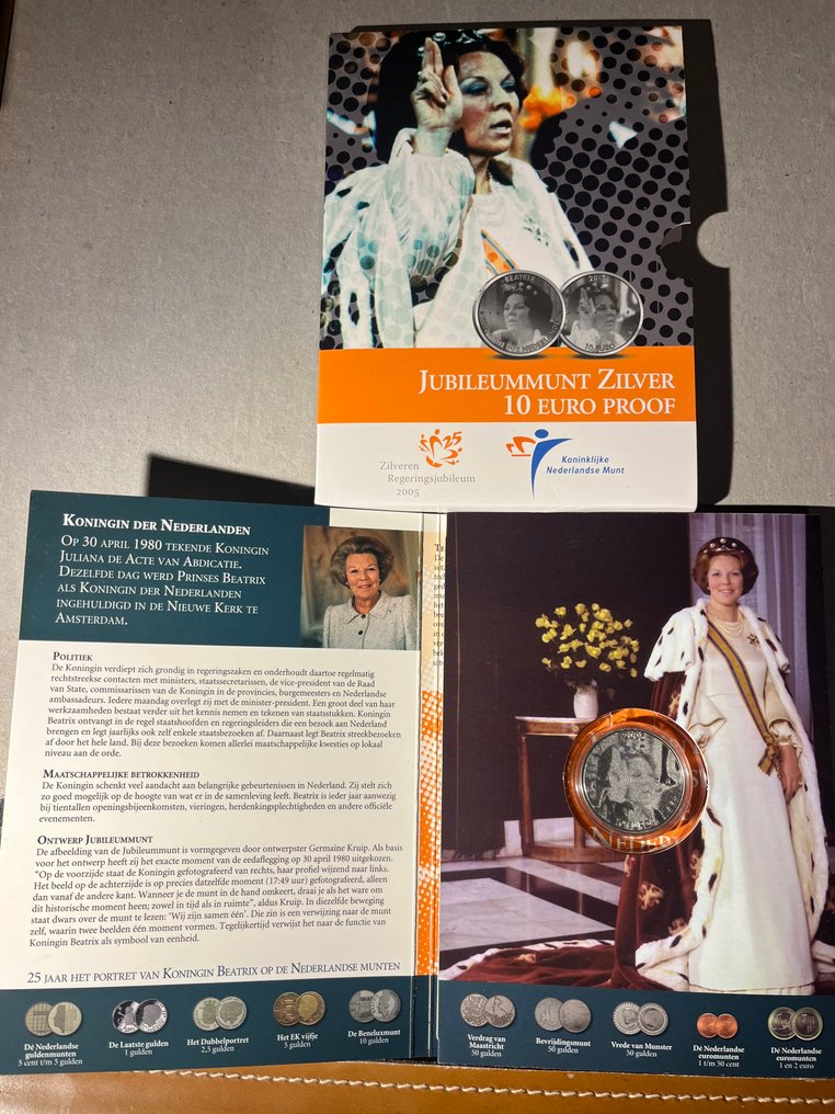 Netherlands. 5 Euro / 10 Euro 2005/2020 (5 stuks) Proof (No reserve price) #1.0