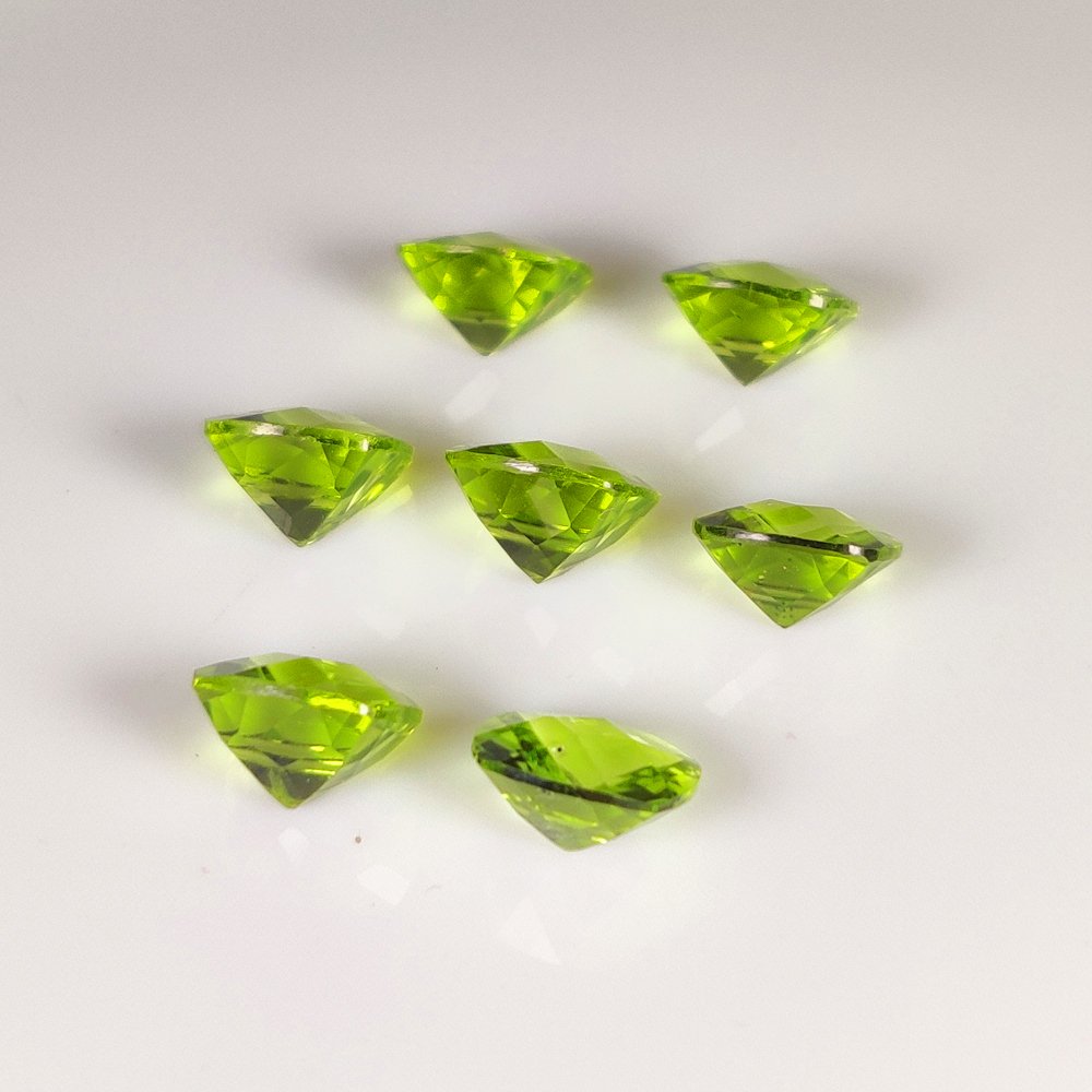 χωρίς τιμή ασφαλείας - 7 pcs  Κίτρινο, Πράσινο Περίδοτο  - 10.17 ct - Διεθνής Ένωση Έγχρωμων Πολύτιμων Λίθων (ICA GemLab) - Εντυπωσιακό σετ κολιέ #2.1