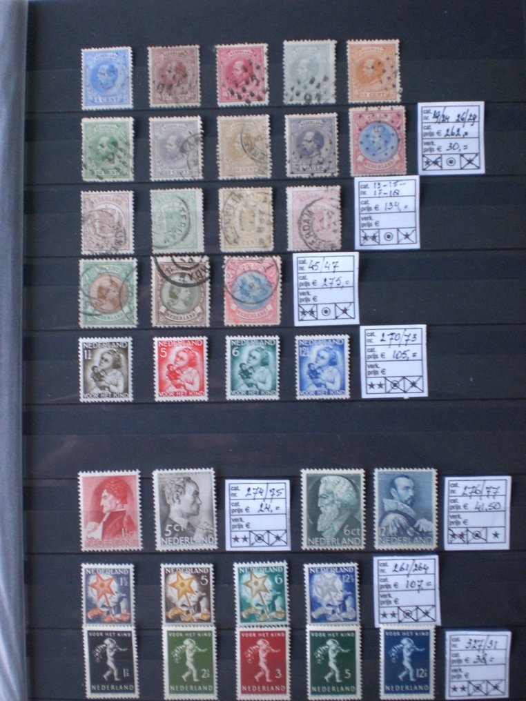 Netherlands 1869/1939 - Selection of classical, sometimes incomplete series. - NVPH 2022 #1.0