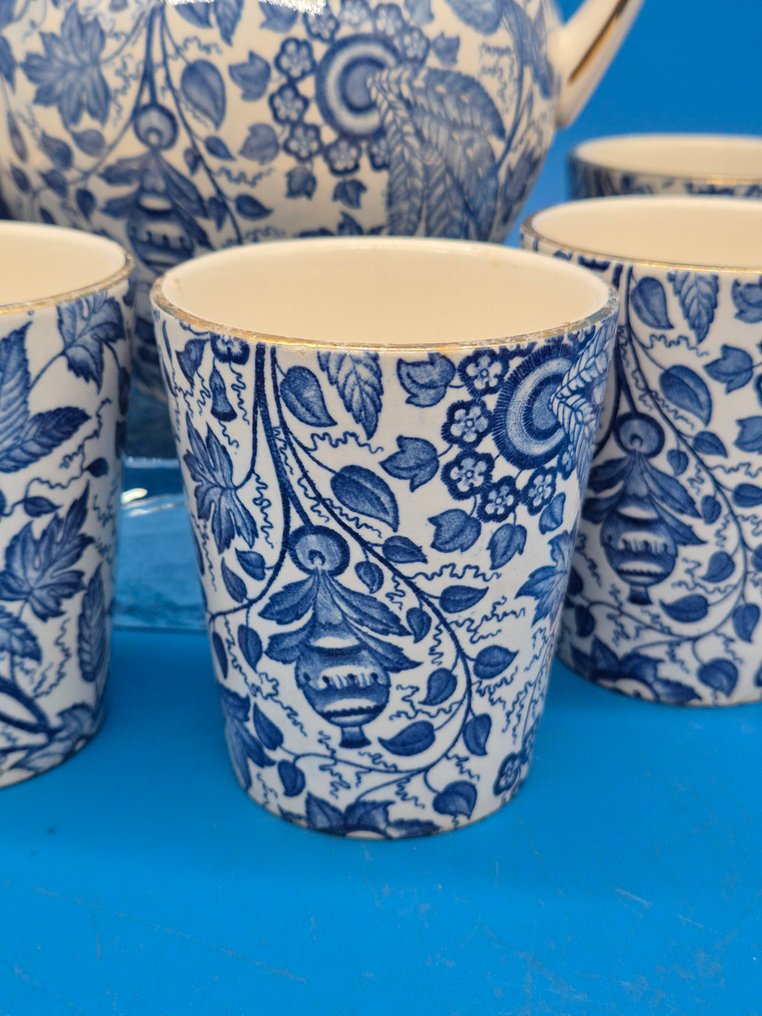 线束 - Marla – 六杯克鲁格陶瓷花卉装饰 - 1960-1970 #2.1