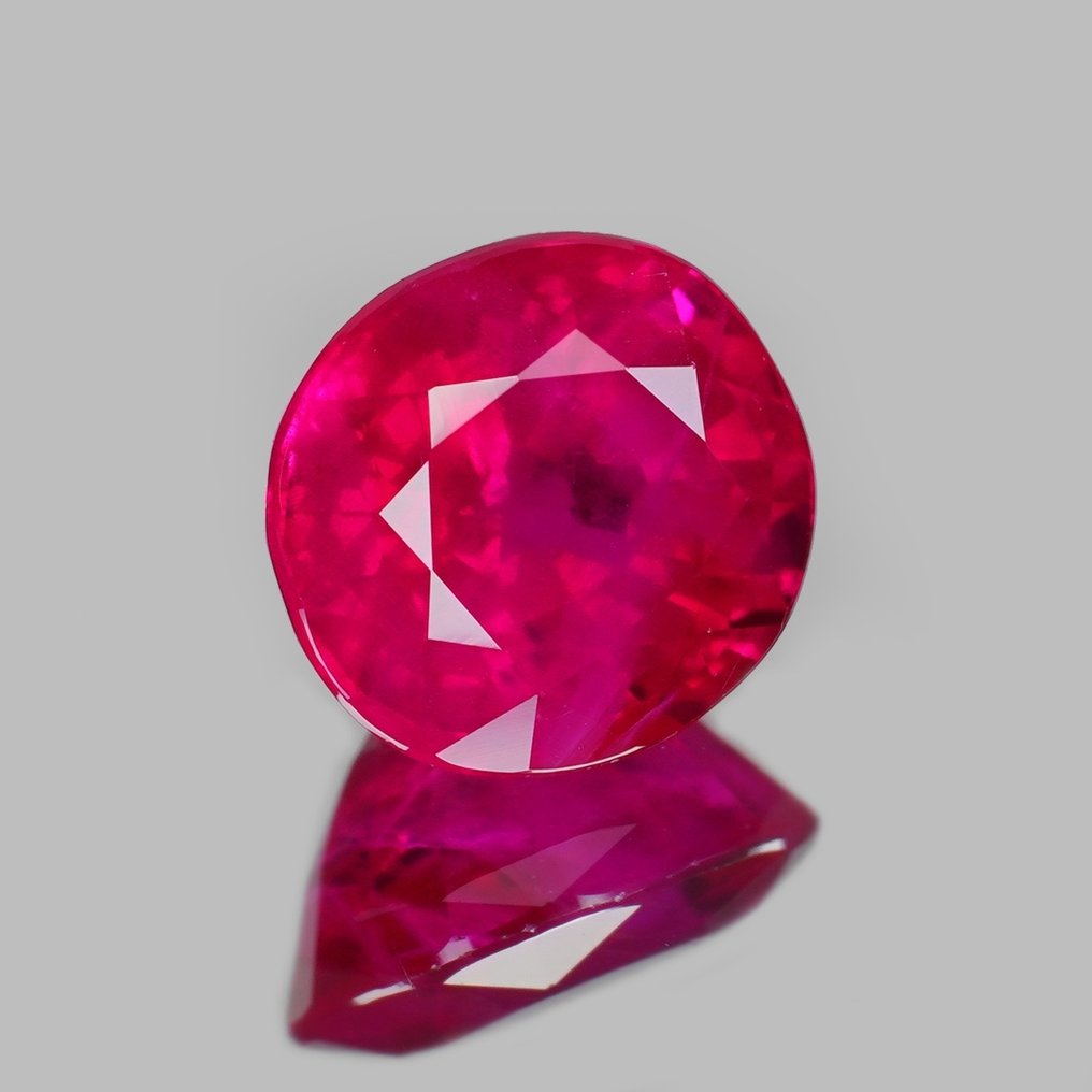 1 pcs Κόκκινο Ρουμπίνι - 0.99 ct - Gemological Institute of America (GIA) - Βιρμανία «Αίμα Περιστεριού» #1.0