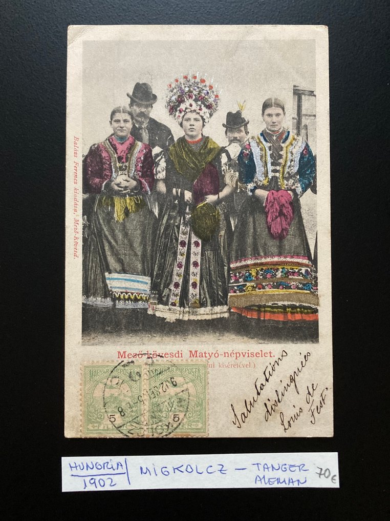 Ουγγαρία - Ουγγαρία προσανατολισμένη προς το Tanger, το Μαρόκο. Ιστορία ταχυδρομείου. Γαλλικό Tanger και - Καρτ-ποστάλ (3) - 1901-1902 #1.0