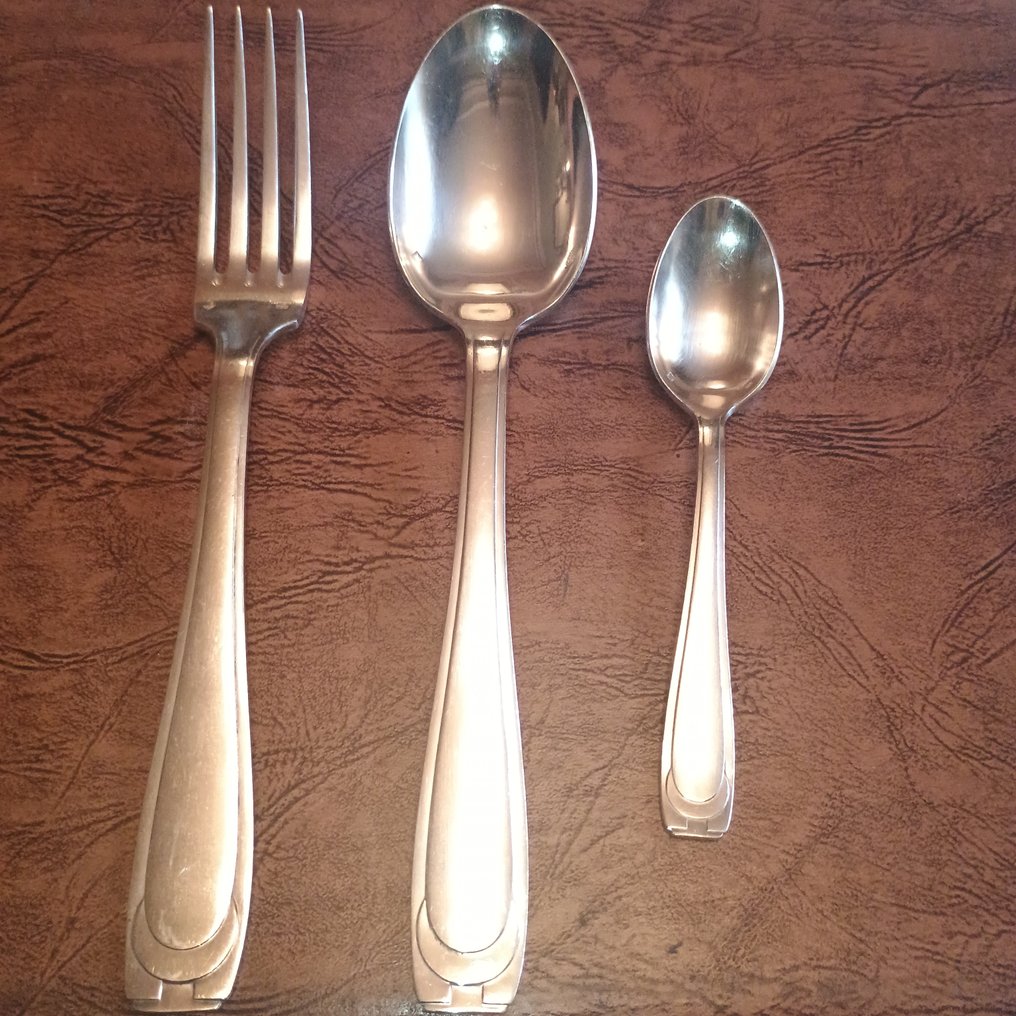 Servizio di posate per 12 (36) - Placcato argento - Menagère Art Déco 12 persone - Lepage joaillier #1.0