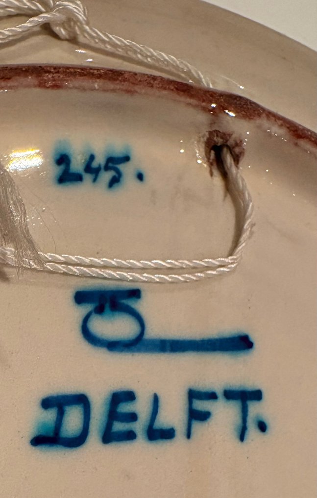De Porceleyne Fles, Delft - Διακοσμητικό πιάτο τοίχου - Πήλινο - Πολυχρωματικός πίνακας τοίχου, 1913. #2.1