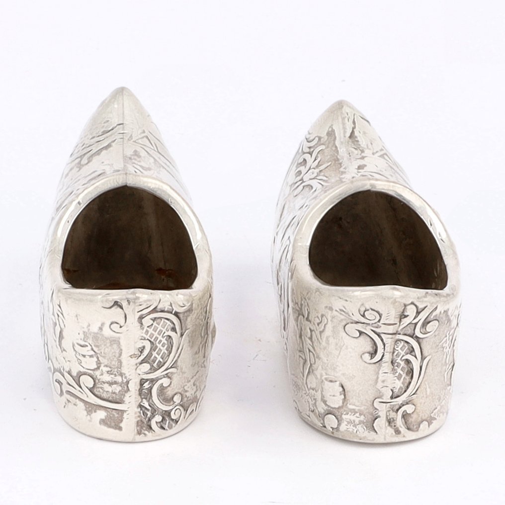 NO RESERVE - P. Baardwijk - 'Klompen' - Αγαλματίδιο μινιατούρα (2) - .835 silver #4.3