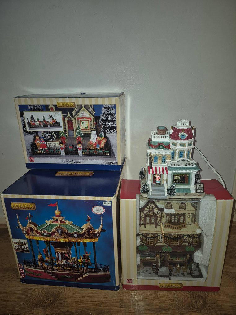 lemax carrousel , tuin en huizen - Christmas decoration Lemax (4) - Ceramic #1.0